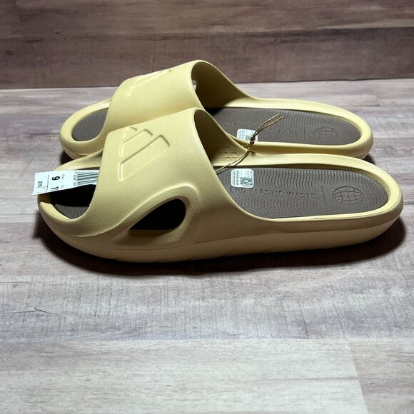 Adidas Adicane Slide Sandals US Mens 9/10 WMN Beige Lightweight Casual - Picture 2 of 4